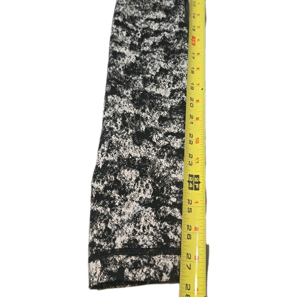Lululemon Wunder Under High-Rise Leggings Black/White Misted Jacquard Size 4 - Picture 3 of 6
